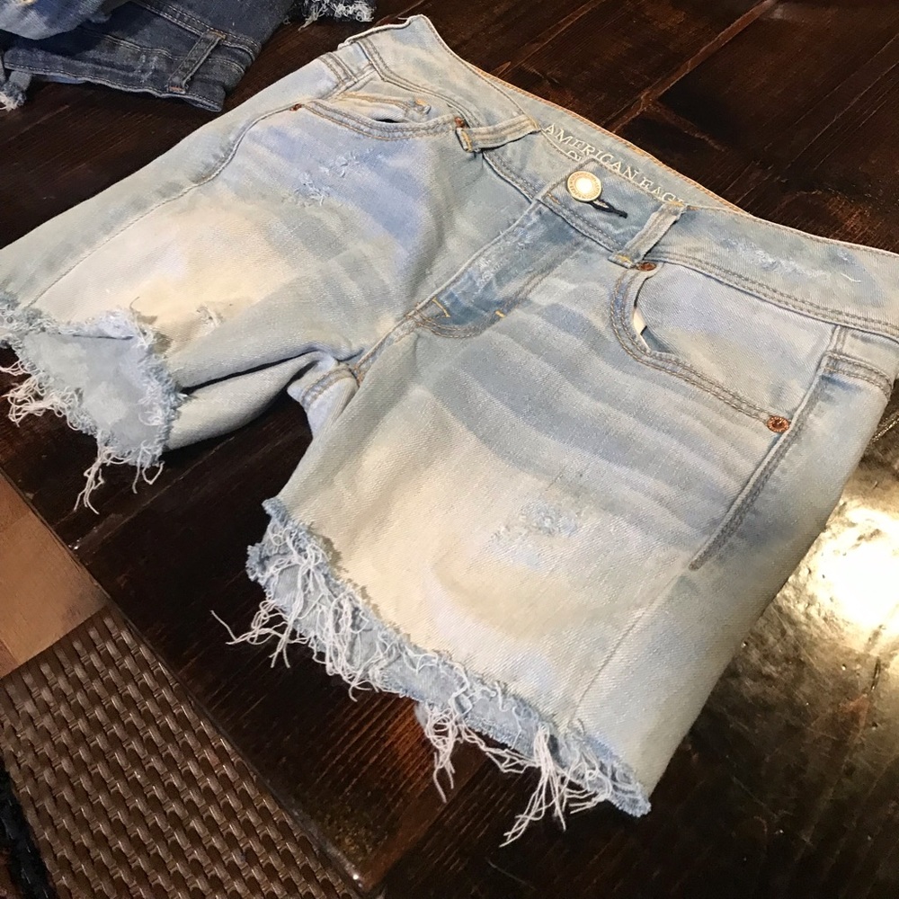 American Eagle cutoff distressed shirts size 4